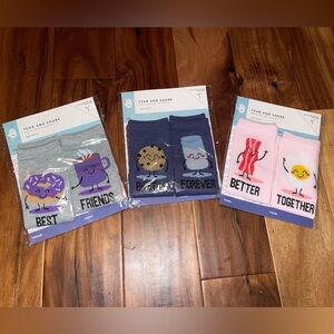 NWT 3 packs of best friend socks 
2pairs of no show socks in pack 6 pairs total